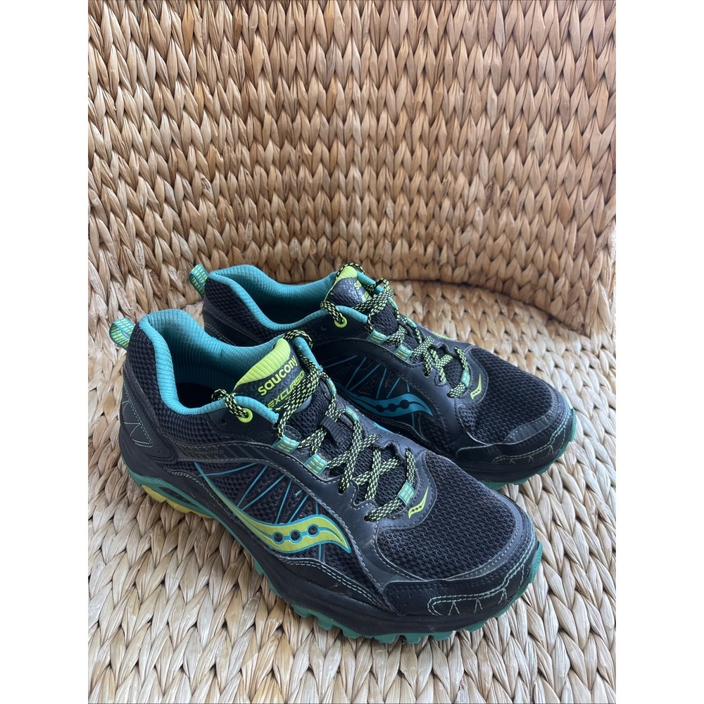 Saucony Womens Excursion TR 9 S15249-12 Black Running Shoes Sneakers Size 8